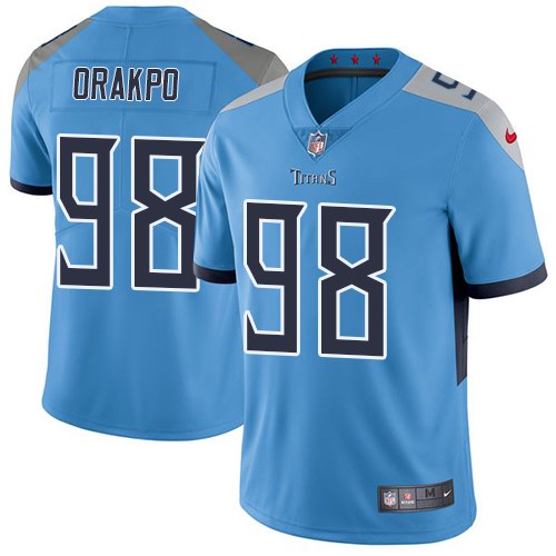 Nike Men & Women & Youth Titans 98 Brian Orakpo Light Blue New 2018 NFL Vapor Untouchable Limited Jersey,We sell and wholesale Nike Men & Women & Youth Titans 98 Brian Orakpo Light Blue New 2018 NFL Vapor Untouchable Limited Jersey on line form chian!